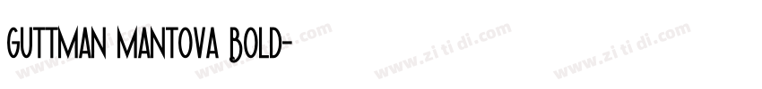 Guttman Mantova Bold字体转换